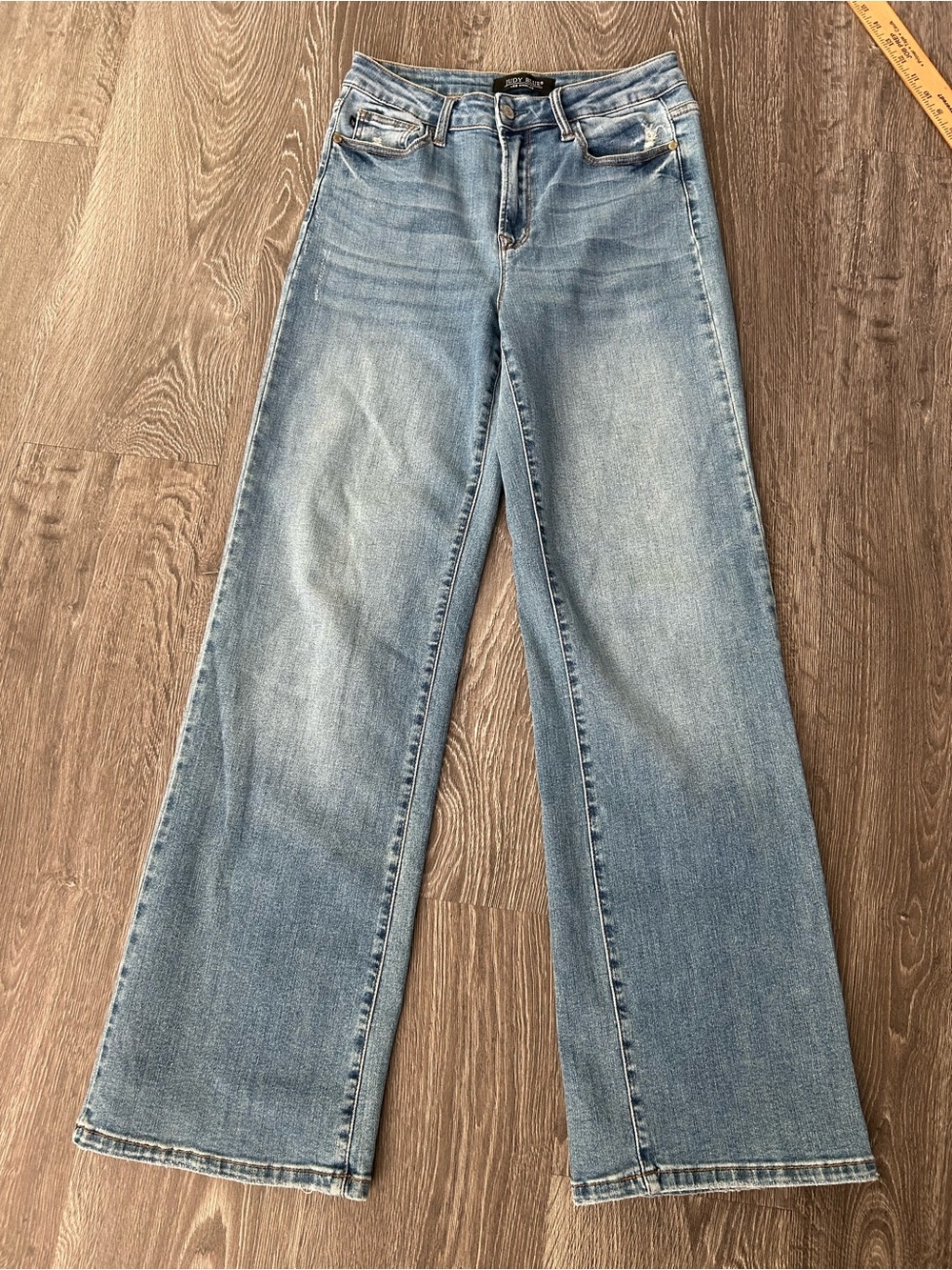 JUDY BLUE Light Blue Flare Jeans — High-Rise Wide Leg